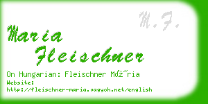 maria fleischner business card